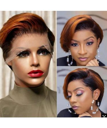 CUSROS Fashion Hair Wig for Women | Short Straight Synthetic Cosplay Wig - Black & Brown Lace Hairpiece for Parties | One Size - Buy Online on GoSupps.com
