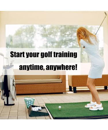 T up Golf Net with Hitting Mat - 10x7ft Practice Driving Net for Golfers - Indoor/Outdoor Use - Perfect Gift for Golf Swing Training - Black 1 Pack - Buy Online on GoSupps.com