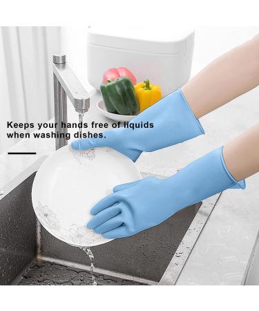 TopBine 6 Pairs Large Multi-Purpose Rubber Cleaning Gloves - Reusable Waterproof Kitchen Household Gloves - 6 Colors (Medium) - Buy Online on GoSupps.com