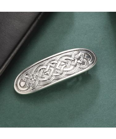 Amaxer Viking Gold Silver Barrettes - Celtic Knot Hair Clips for Women and Girls - Vintage French Hair Accessories for Thick and Thin Hair - Buy Online on GoSupps.com