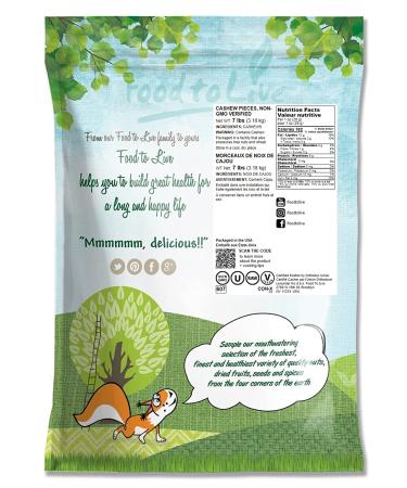 Raw Cashew Pieces 7 lb - Non-GMO, Kosher, Vegan, Paleo, Unsalted, Unroasted - Rich in Selenium, Zinc, Magnesium, Proteins & Antioxidants - Buy Online on GoSupps.com