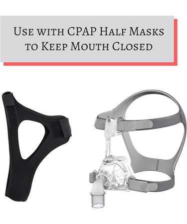 Adjustable Anti Snore Chin Strap for Men and Women - Stop Snoring with Sleep Aid Solution - Compatible with CPAP Users and Mouth Breathers - Use with Snore Eliminator Pro or Bruxism Mouthpiece - Buy Online on GoSupps.com
