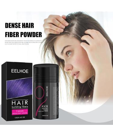 Layhou Hair Thickening Fiber Powder 12g Hair Building Fibers Increase Hair Volume Hair Loss Concealer for Men and Women Instantly Fuller Hair Dark Brown - Buy Online on GoSupps.com