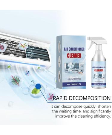 Fovolat Air Conditioner Cleaner Spray | 120ml Ac Coil Cleaner Foaming All-Purpose Household Bubble Ac Coil Foaming Spray Effective Solution Safe for Home Use - Buy Online on GoSupps.com