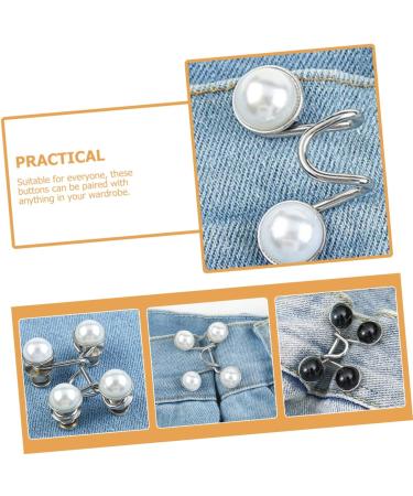 Button Hook Helper 4Pcs Nail- Buttons Portable Waist Buttons Waist Extender Button Waist Adjusting Clamp Thin Waist Buttons Durable Jeans Buckles Jean Buttons Pin Fashion Jean Buttons(2.5x0.8cm) - Buy Online on GoSupps.com