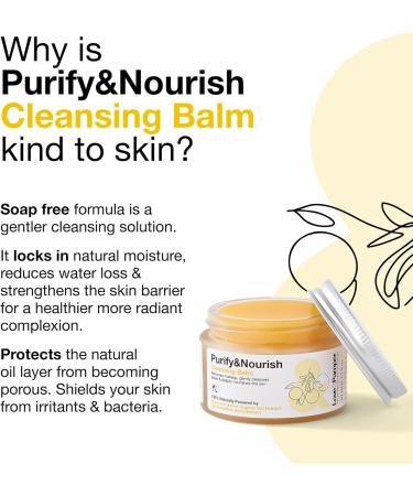LOVE & PAMPER 100% NATURAL Cleansing Balm - Makeup & Impurities Remover with Vitamin E Calms Redness Natural Hydrating Night Mask - Ultra Nourishing Treatment Balm 50 mililitres - Buy Online on GoSupps.com