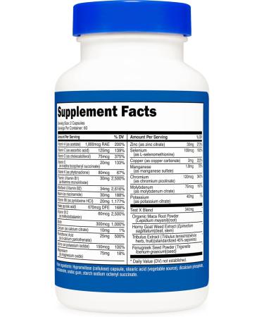 Nutricost Multivitamin for Men 120 Capsules - Vitamins and Minerals for The Healthy Man 120 Count (Pack of 1) - Buy Online on GoSupps.com