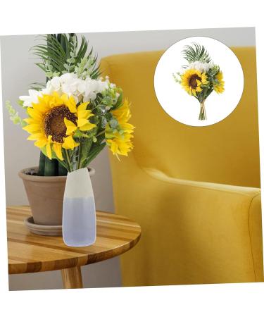 Zerodeko Sunflower Bouquet Artificial Sunflower Flower Artificial Flower Bundles Sunflower Bridal Bouquet Decor Sunflowers Artificial Flowers Wedding Ornaments Bride White Plastic - Buy Online on GoSupps.com