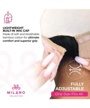 Milano Collection Top Wig | Women's Stocking Dome Cap with Elastic Headband | 2-Piece Set in Beige - International Shipping Available - Buy Online on GoSupps.com