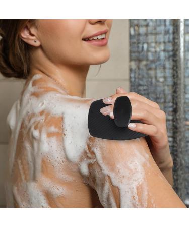 Silicone Exfoliating Body Scrubber - Deep Cleaning Shower Brush with Storage Hooks - Buy Online on GoSupps.com