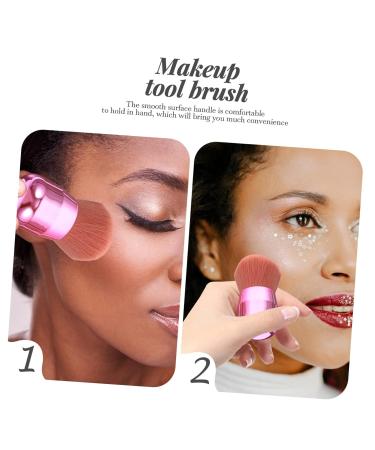 Mushroom Head Dust Brush - Travel-Friendly Eye Shadow & Foundation Brush for Loose Beauty Blush & Powder | Artificial Fiber Makeup Brush - Buy Online on GoSupps.com