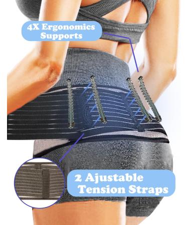 Si Belt for Women & Men - Extra Support Lower Back Brace for Sciatica Pain Relief | Effective Sacroiliac & Lumbar Support Device - Buy Online on GoSupps.com