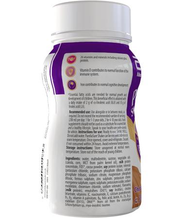 PediaSure Shake 4 x 200ml Vanilla Flavor: Kids' Nutritional Supplement with 26 Vitamins & Minerals for Growth and Immunity - Buy Online on GoSupps.com