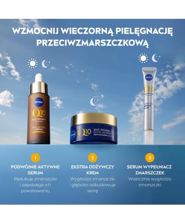 Nivea Q10 Power antiwrinkle + firming Night Face Cream - Buy Online on GoSupps.com