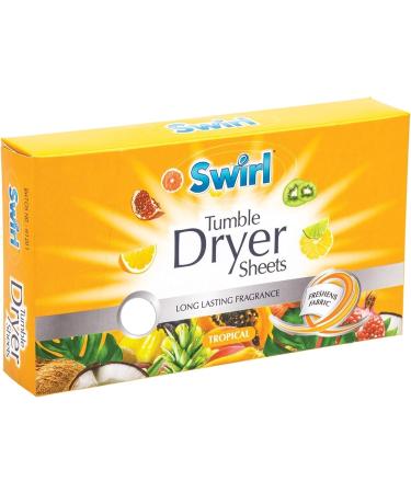4 x Tropical Tumble Dryer Sheets Pack Of 35 Fabric Conditioner Laundry Aid Anti Static Sheets - Buy Online on GoSupps.com