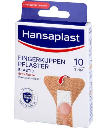HANSAPLAST Elastic Fingertip Strips - 10 Pcs | Best First Aid for Cuts & Scrapes - International Shipping Available - Buy Online on GoSupps.com