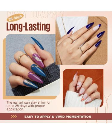 MEFA Dip Powder Nail Kit - 32 Colors Pink Glitter Nude White | All Seasons Dipping Powder Set with Base Top Coat & Activator for French Manicure - Buy Online on GoSupps.com