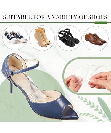 Handepo Arch Support Shoe Inserts for Women - Transparent Self-Adhesive Heel Cushions for Flat Feet & Plantar Fasciitis Relief - 3 Pairs - Buy Online on GoSupps.com