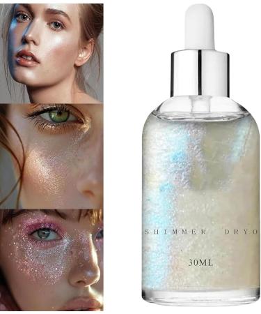 Body Shimmer Glowing Body Shimmer Dry Oil Shimmer Dry Oil Glitter Body Oil Body Oil Glitter Opphic Body Glitter Oil Waterproof Sparkles Face Long Lasting (Celestial)