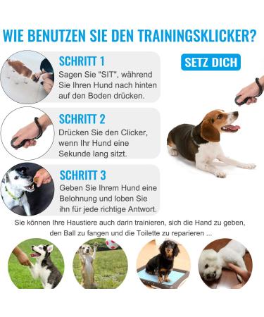 Diyife Training Clicker for Dogs Cats & Horses - 2 Pack with Large Button & Hand Loop | Effective Pet Training Tool - Buy Online on GoSupps.com