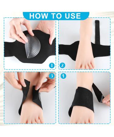 Foot Brace for Plantar Fasciitis | Adjustable Arch Support & Compression Bands for Pain Relief | Gel Inserts for Flat Feet & High Arches - Buy Online on GoSupps.com