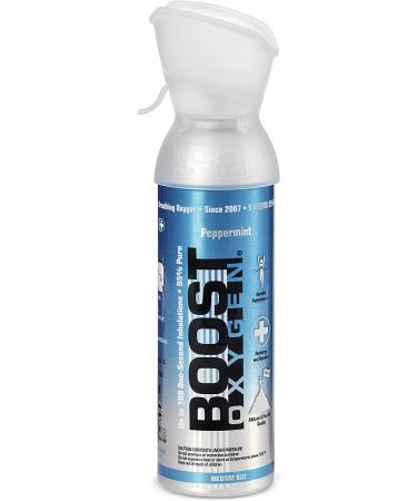 Boost Oxygen Portable 5L Pure Oxygen Canister Variety Pack - Pink Grapefruit, Peppermint, Menthol Eucalyptus Bottles - 4 Pack - Buy Online on GoSupps.com