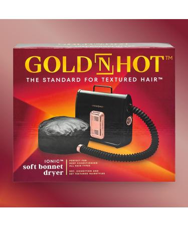 GOLD N HOT Ionic Soft Bonnet Dryer - Professional Hair Care - White - Perfect for Home Use & Travel - Buy Online on GoSupps.com