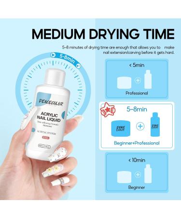 PEACECOLOR 60ML Acrylic Liquid Non-Yellowing Formula Acrylic Monomer Liquid for Acrylic Powder Nail Extension and Carving for Nail Art DIY at Home Beauty Gifts for Women Girls color 163 - Buy Online on GoSupps.com