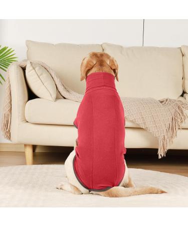 Hjyokuso Dog Sweater - Warm Red Fleece Coat for Small to Large Dogs | Perfect Winter Outdoor Jacket - Buy Online on GoSupps.com