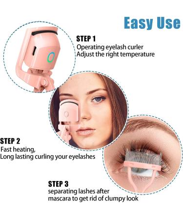 Heated USB Rechargeable Eyelash Curler with Separator | 2 Heating Modes for Quick & Long-Lasting Curls - Buy Online on GoSupps.com