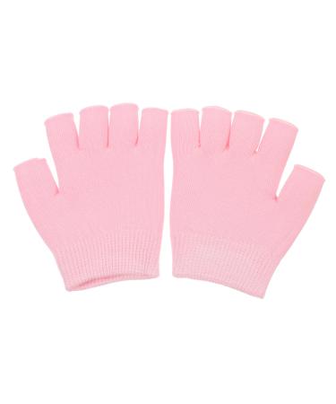 Healeved 1 Pair Gel Moisturizing Gloves Mens Lotion Mens Mittens with Fingers Dappen Dishes for Acrylic Gloves for Men Skin Care Gel Gloves Daily Use Miss Dipping Pink Moisturizing Lotion