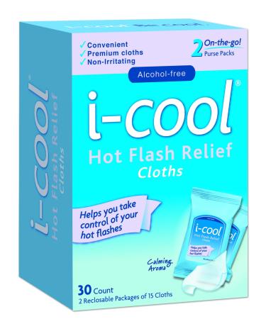 i-Cool Hot Flash Relief Cloths 30 Count 1