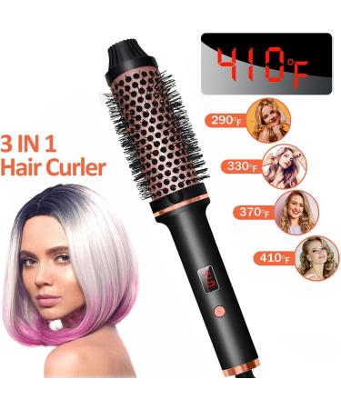 Hair Straightening Comb - Hair Straightening Comb Portable Hair Curler | Quick Stylin Hair Curler Straightening Brush Multifunctional Straightening Comb for Straight Curly Hair 11.02 Inches - Buy Online on GoSupps.com