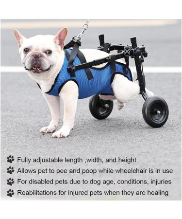 SNIME Adjustable Small Dog Wheelchair Small Dog Wheelchair for Back Legs Leg Brace Amp Hip Support Mobility Aid for Disabled Pets (Size : Extra Small) X-Small - Buy Online on GoSupps.com