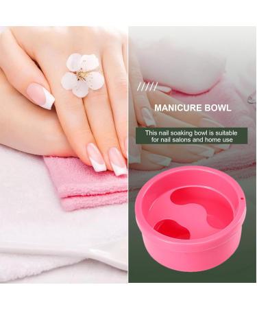 Bowl - Finger Soaking Bowl | Nail Soaking Container Manicure Tool Manicure Hand Bowl Art Hand Wash Spa Tool for Women and Girls Pink - Buy Online on GoSupps.com