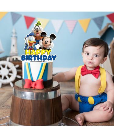 Donald Duck Birthday Party Decorations Donald Duck Cake Topper and Cupcake Toppers Sets for Donald Duck Birthday Party Supplies for Kids Birthday Party Cake Decoration - Buy Online on GoSupps.com