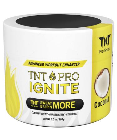 Sweat Cream & Slimming Cream with Coconut Oil for Weight Loss for Women & Men - Fat Burner Cream & Slim Cream, Workout Enhancer by TNT Pro Ignite for Stomach Weight Loss 6.5 Ounce (Pack of 1)