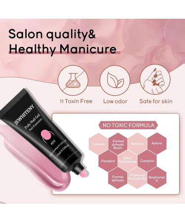 JEWHITENY 14 Colors Poly Extension Gel Nail Kit with SUN1 Lamp - All In One Poly Gel Starter Kit for Manicure Salon - Buy Online on GoSupps.com
