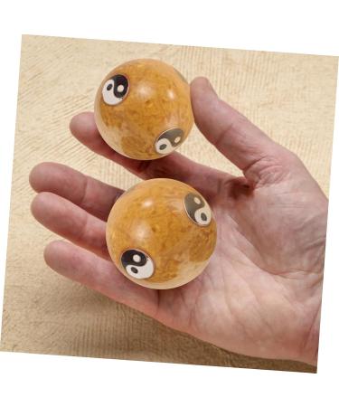 Lurrose 2PC Metal Massage Balls for Stress Relief | Reusable Cloisonn Baoding Balls for Meditation & Fitness | International Shipping Available - Buy Online on GoSupps.com