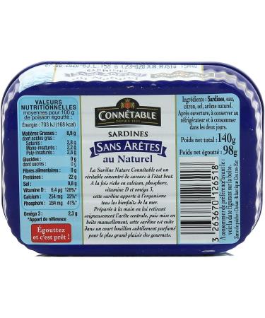 Constable Boneless Sardines in Natural Condition - 98g Box - Buy Online on GoSupps.com