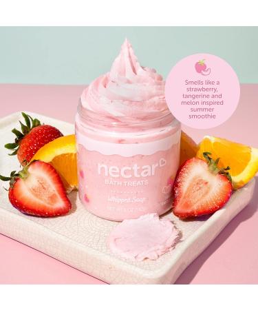Nourishing Vegan Whipped Soap Cream - Fruit Smoothie Scent - 5 oz | Moisturizing Body Wash, Shave Butter for Women & Teens | Natural Ingredients, No Harsh Chemicals - Spa Gift - Buy Online on GoSupps.com