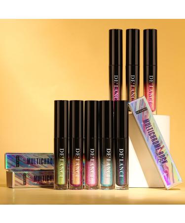 Chameleon Liquid Lipstick - Pink Green Shimmer Metallic Lip Gloss | Long Lasting Waterproof Talc-Free Makeup Gift for Women & Girls - Buy Online on GoSupps.com