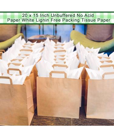 15 x 20'' Acid Free Archival Tissue Paper Unbuffered No Acid Paper White Tissue Paper Bulk for Clothing Textiles Storage Cups Photos Present Wrapping Packaging Preserving (500 Pcs) - Buy Online on GoSupps.com