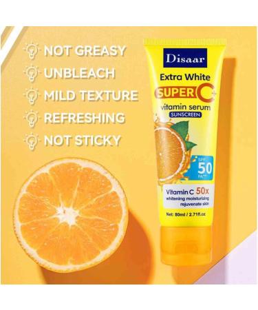 Travel Size SPF 50+ Fruit Vitamins Sunscreen for Face - 2 Pack - Buy Online on GoSupps.com