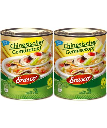 n.v. Erasco 800 g Chinese Vegetable Pots with Lots of Delicious Vegetables (Pack of 2)
