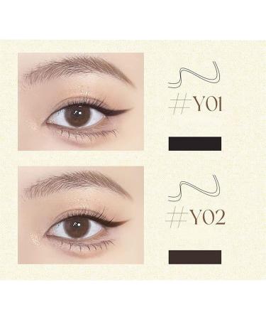 2pcs Double Tip Lower Eyelash Pencil and Eyelash Auxiliary Clip Set Waterproof Liquid Eyeliner Waterproof Liquid Eyeliner Pen Super Slim Eye Liner (Color : Brown+Black) - Buy Online on GoSupps.com