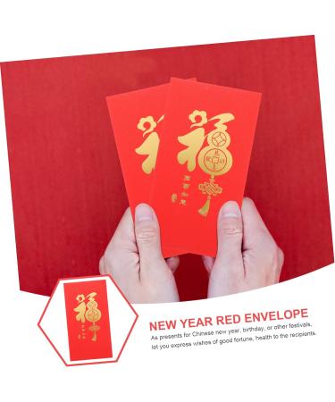 ABOOFAN 50 Pcs Large Holiday Red Envelope Pocketbook Red Gift Envelopes Rabbit Year Hong Bao New Year Red Packet Hongbao Red Packet Spring Festival Red Packet Paper China Chinese Zodiac - Buy Online on GoSupps.com