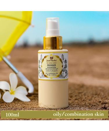 Sheltr Nosun Jojoba-Wheatgerm Moisturizing Sun Protection Gel SPF 35+ PA++++ | Paraben & SLS Free | Oily & Combination Skin | 100 ML - International Shipping Available - Buy Online on GoSupps.com