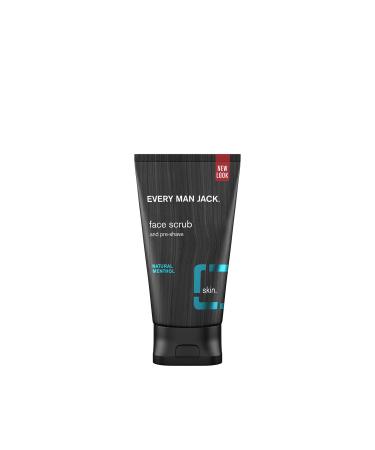 Every Man Jack Natural Menthol Face Scrub for Men - Exfoliate Away Dry, Dead Skin, Prep For a Clean Shave, and Deep Clean to Remove Dirt and Oil with Vitamin E + Natural Jojoba Beads - 5 oz Mens Face Scrub Signature Mint - Buy Online on GoSupps.com