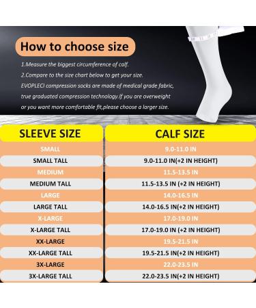 White Open Toe Compression Socks 20-30mmHg | Toeless Support for Swelling & Varicose Veins | X-Large Size - Shop Now - Buy Online on GoSupps.com